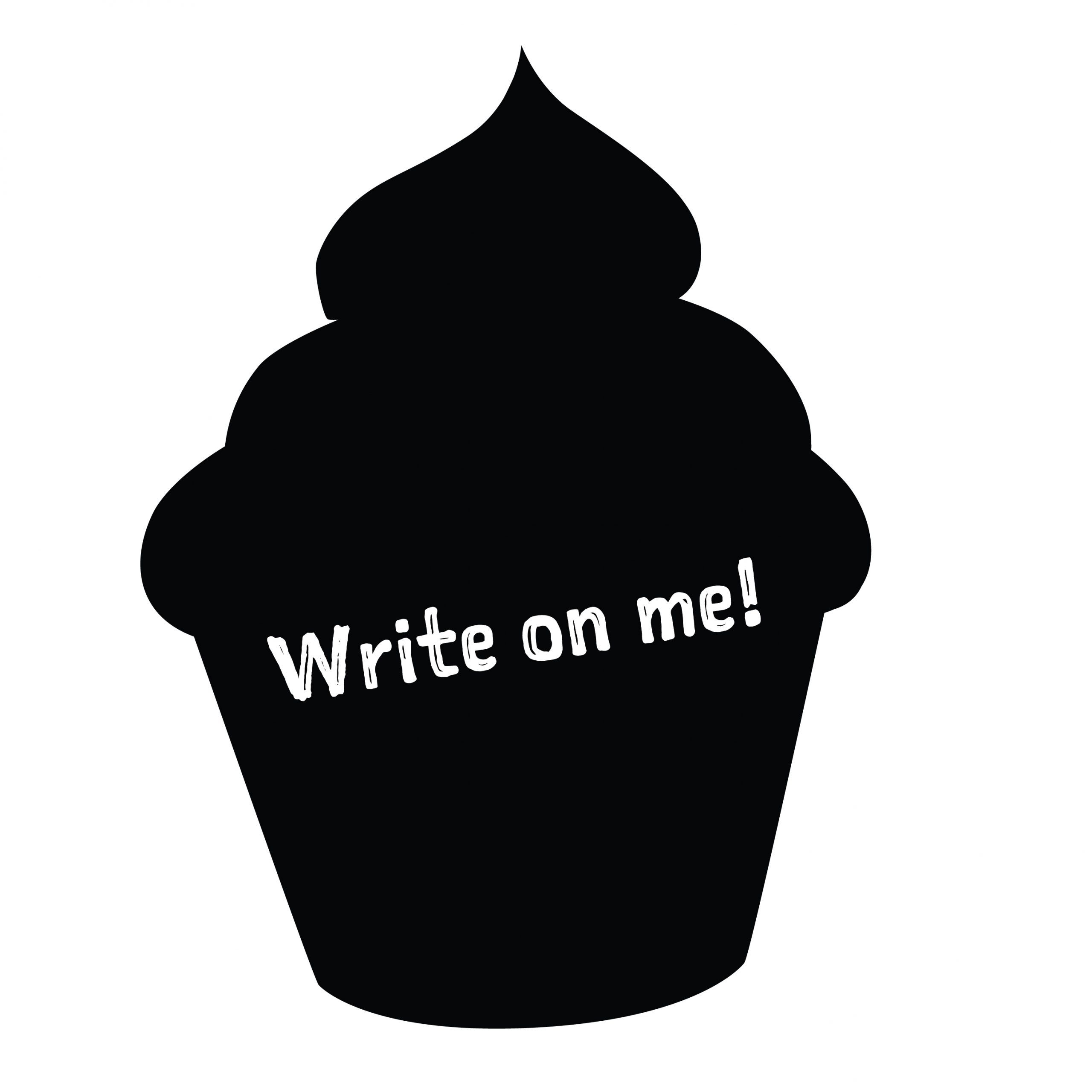 Cupcake shaped Chalkboard - Amazing quality! 84cm long!