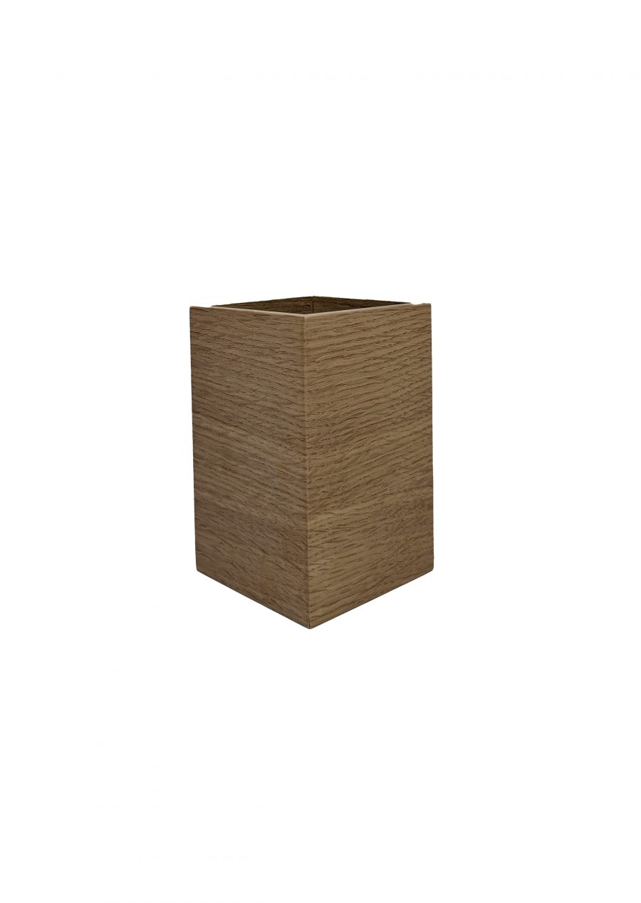 Wooden Cutlery Cube CH03 Plain scaled