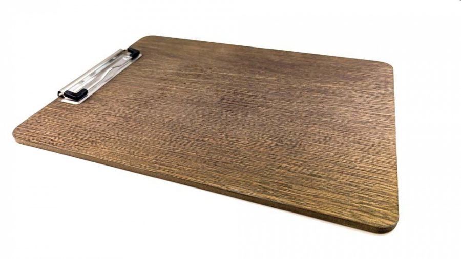 dark oak stain wooden clipboards