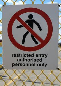 do not enter signage