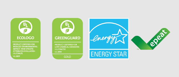 ecologo greenguard energy star badges