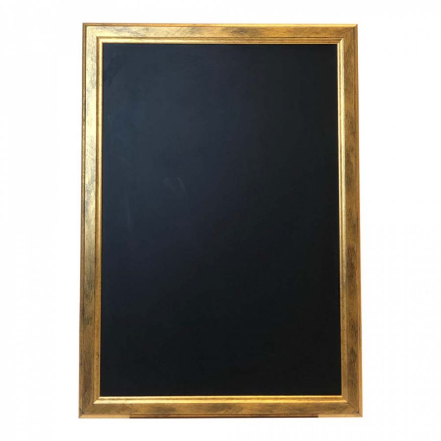 gold framed chalkboard 2