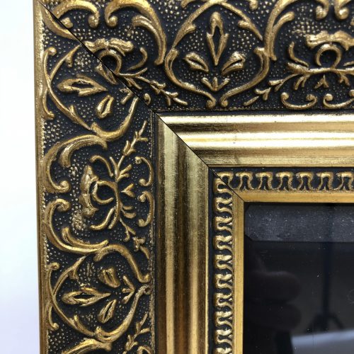 gold ornate hinged wooden poster cabinet 3