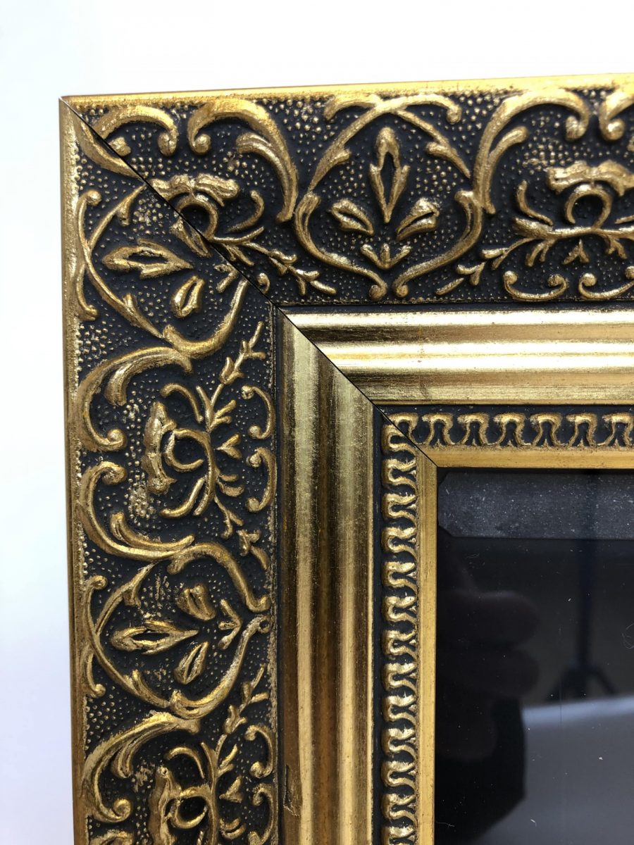 gold ornate hinged wooden poster cabinet 3