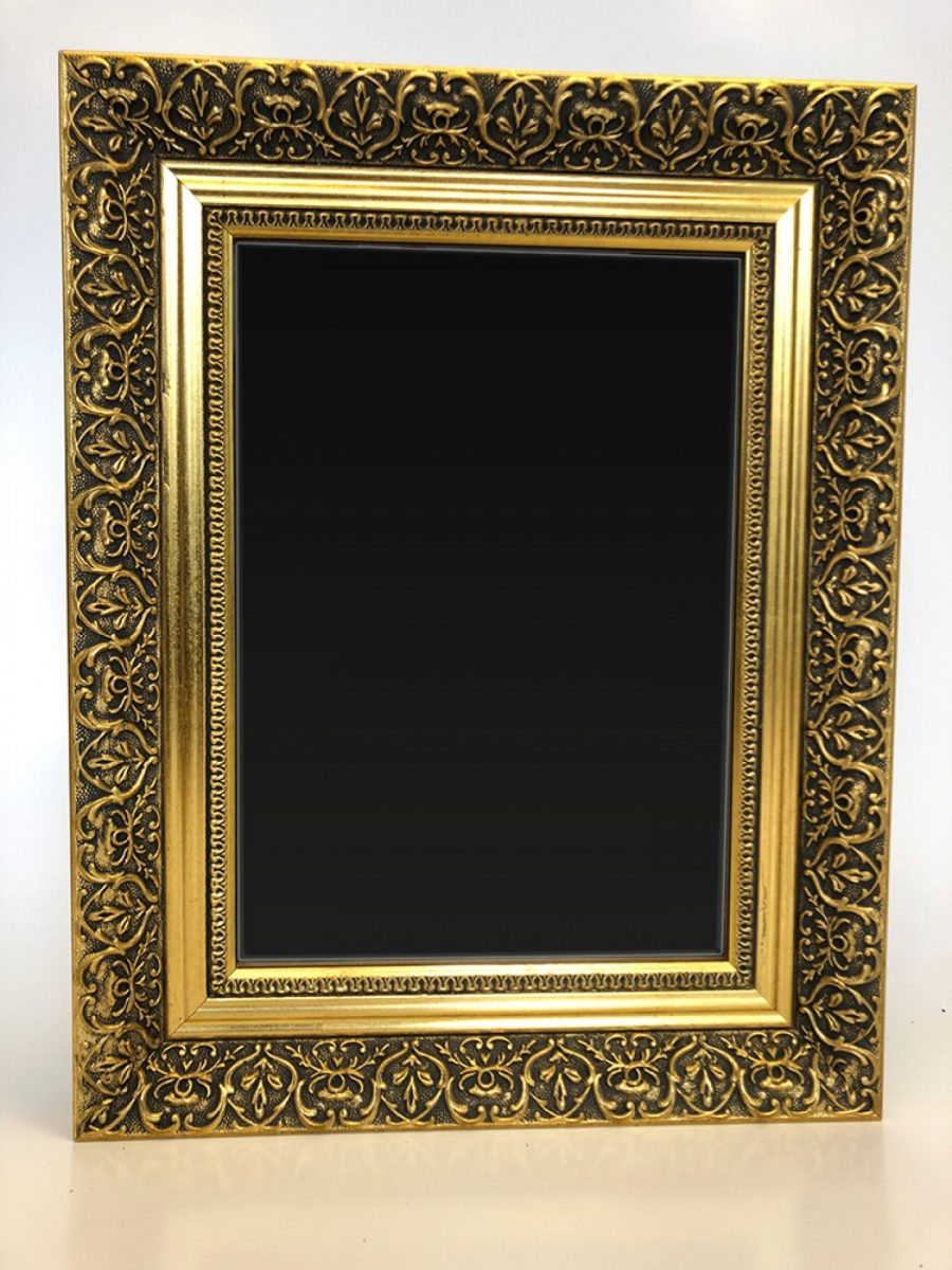 gold ornate hinged wooden poster cabinet 5