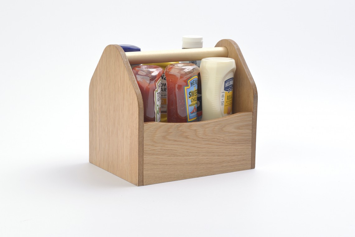Large Wooden Condiment Holder CH13 - Majisign