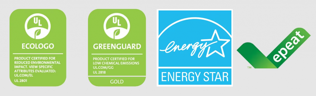 latex ecologo greenguard energy star