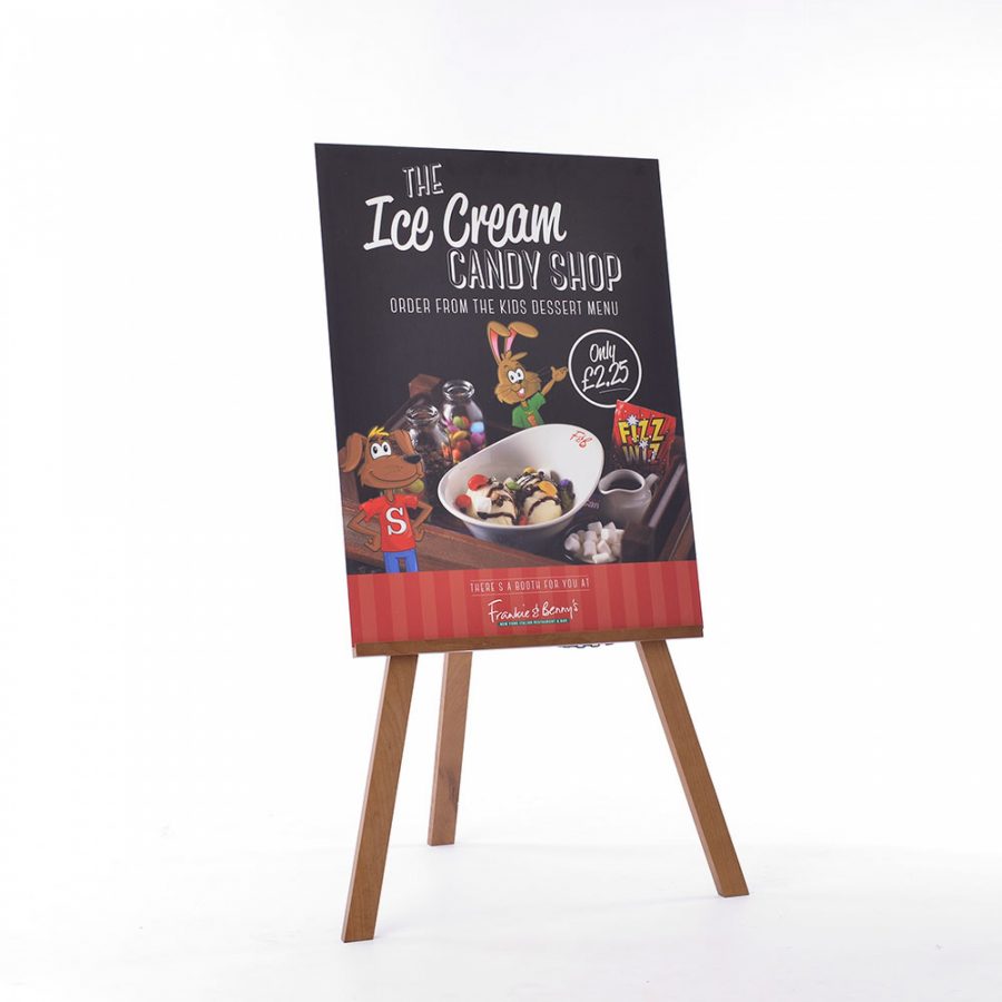 medium hardwood easel available with a1 double sided chalkboard 2