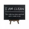 sanitised table sign pack of 6 1