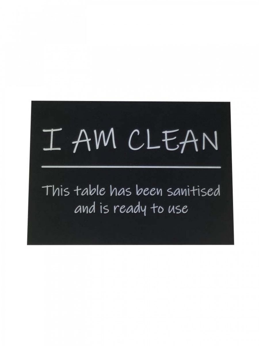 sanitised table sign pack of 7