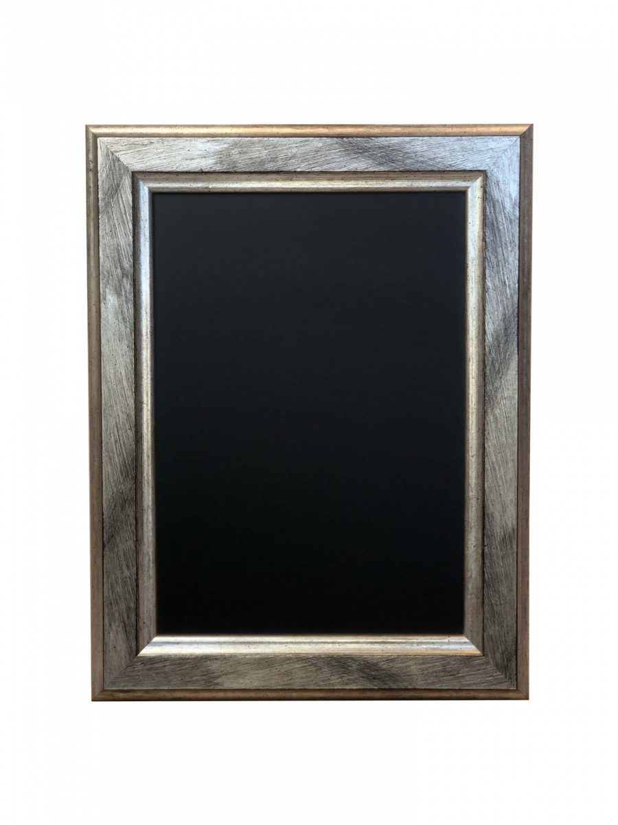 silver framed chalkboard 3