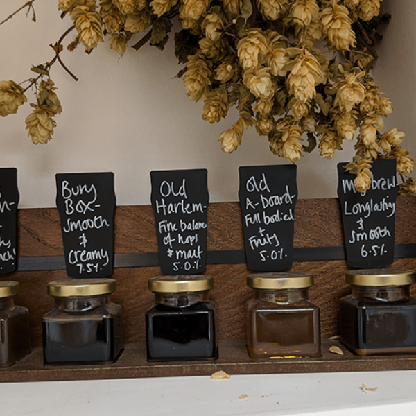 small chalkboards for jars and retail