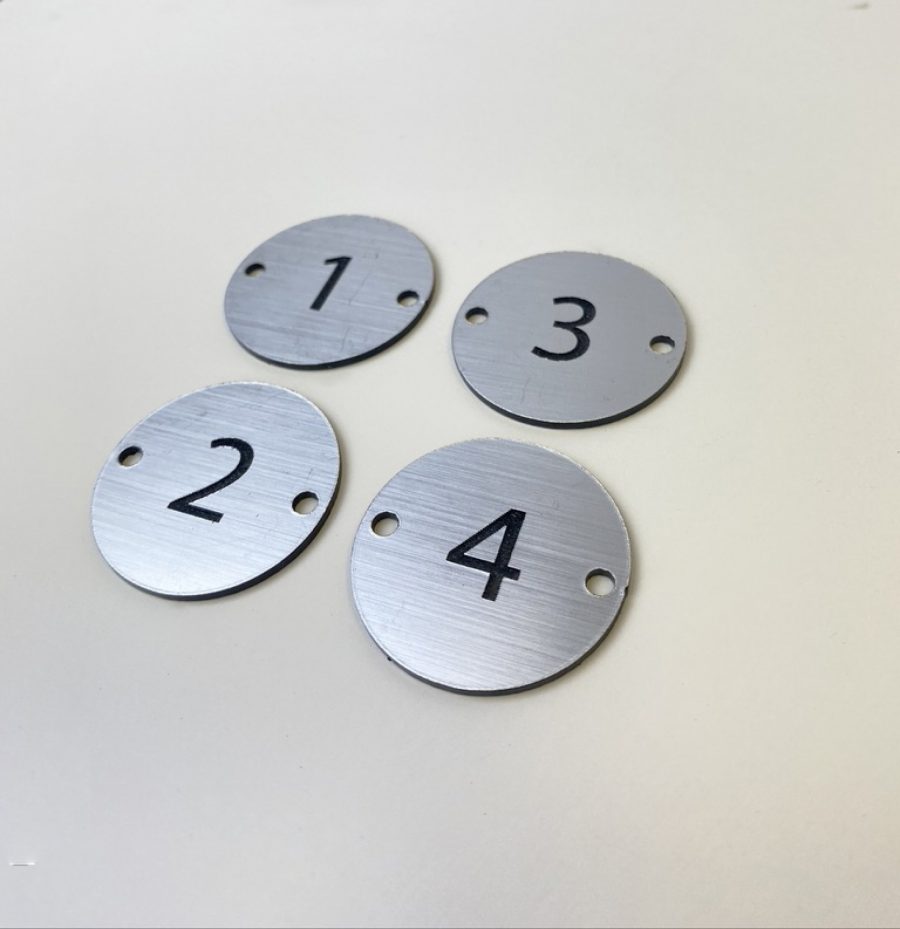 table number discs