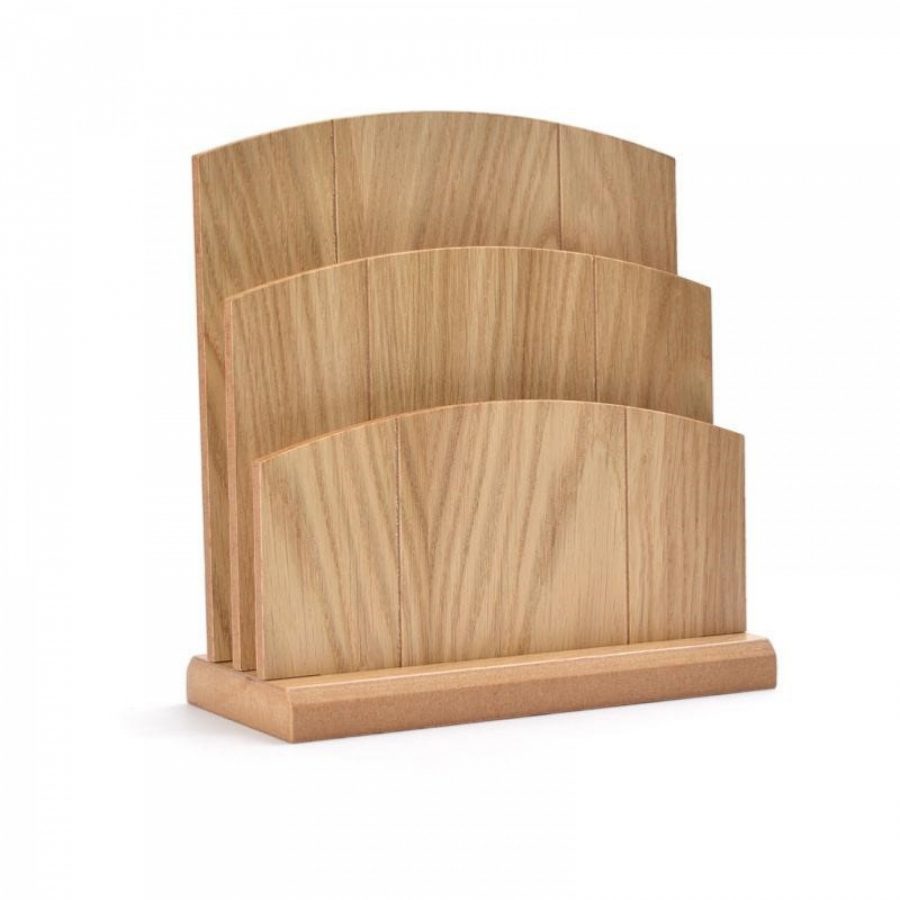 tiered wooden menu holder mh1 1