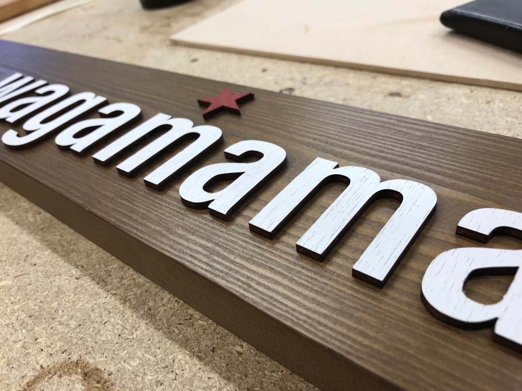 wagamama bespoke sign design prototype