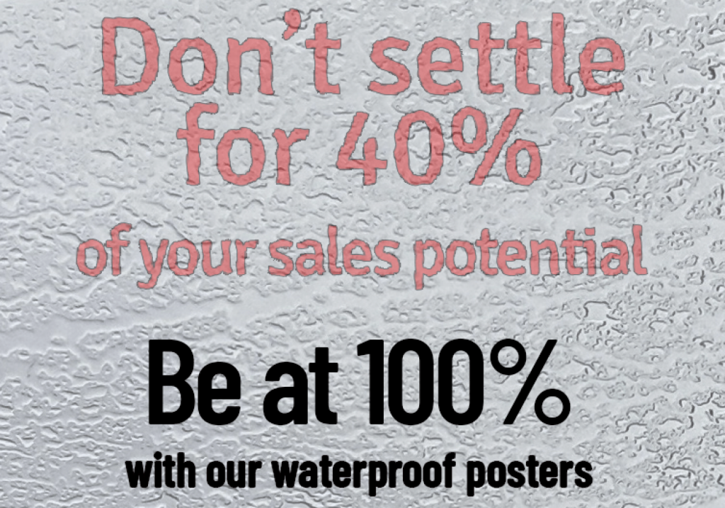 waterproof poster article
