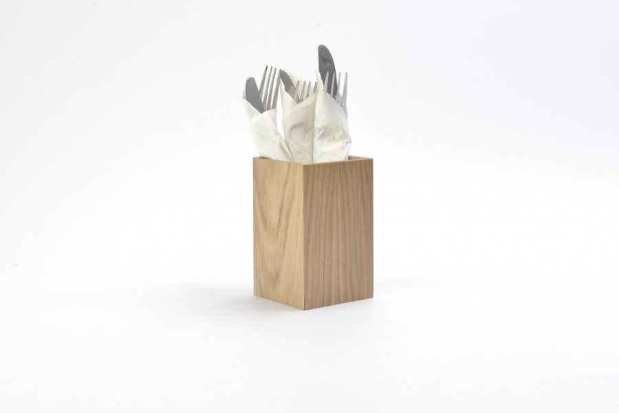 wooden cutlery cube ch7